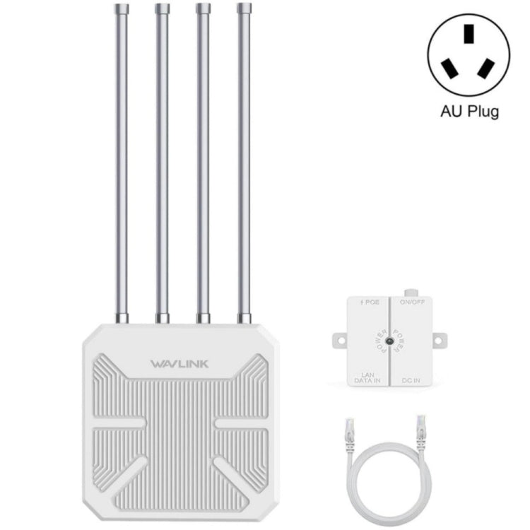 WAVLINK WN573HX3 AX3000 Waterproof Outdoor WiFi Wireless Outdoor Dual Band Router, US Plug, UK Plug, EU Plug, AU Plug WAVLINK WN573HX3 AX3000 Waterproof Outdoor WiFi Wireless Outdoor Dual Band Router, US Plug, UK Plug, EU Plug, AU Plug